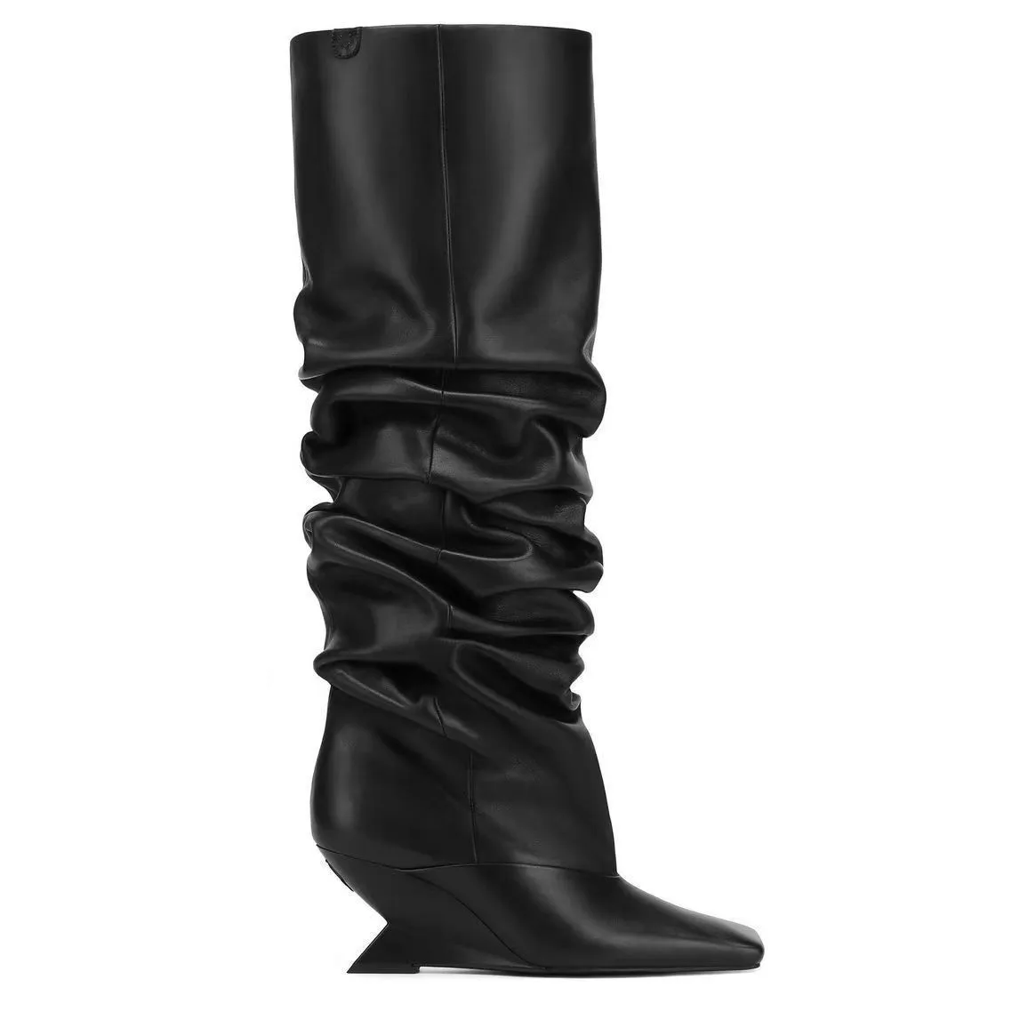 

Autumn And Winter New Luxury Women's Boots Retro High Quality Street Series Suede Square Toe Wedge Boots Fashion Boots