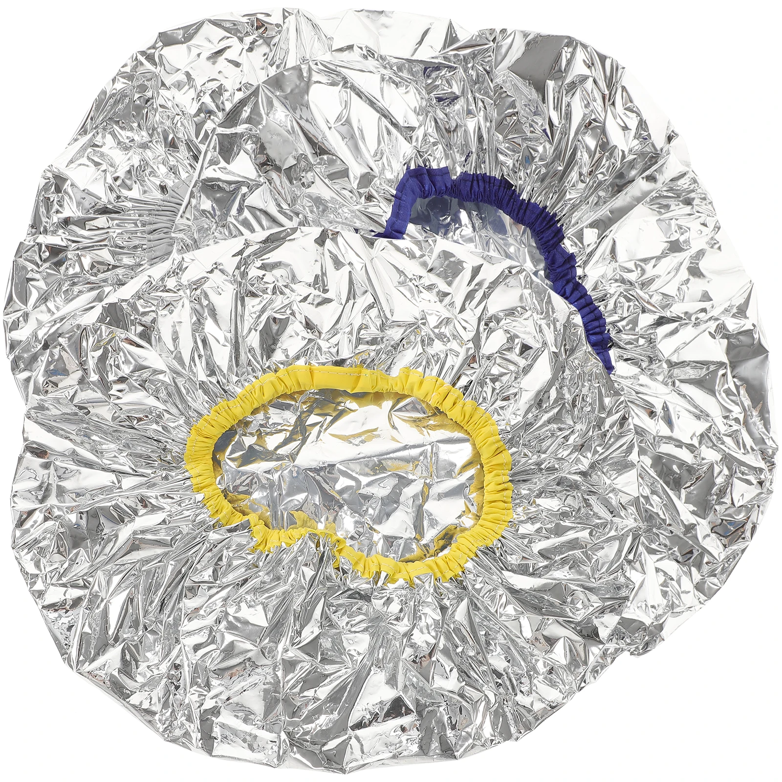 

3 pcs Tin Foil Hair Mask Cap Elastic Deep Conditioning Dye Treatment Bath Hat 28cm Non Electric Heat Cap Salon Spa Use