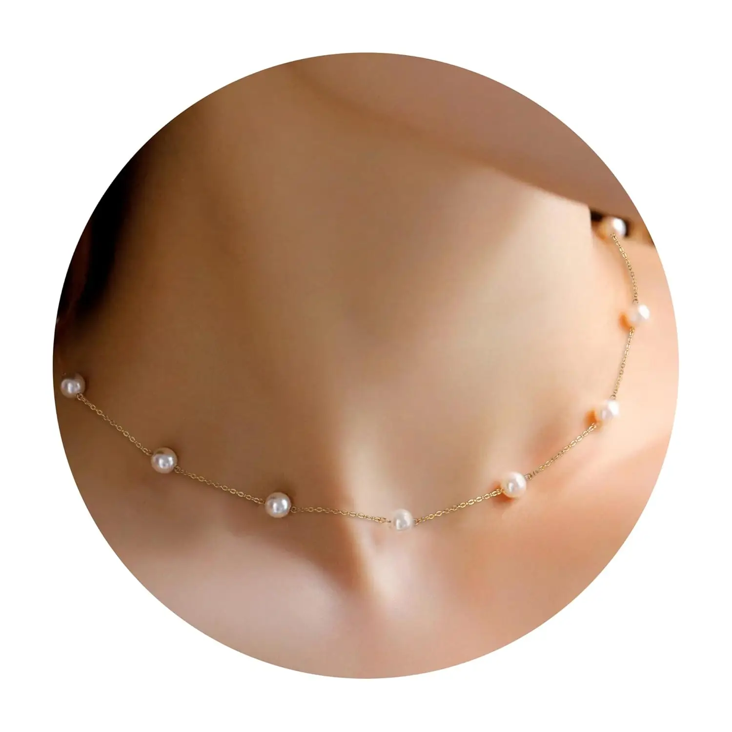 

Gold Pearl Necklaces for Women Prom Jewelry Dainty Gold Choker Bride Bridesmaid Gifts Wedding Birthday Summer Beach Accessories