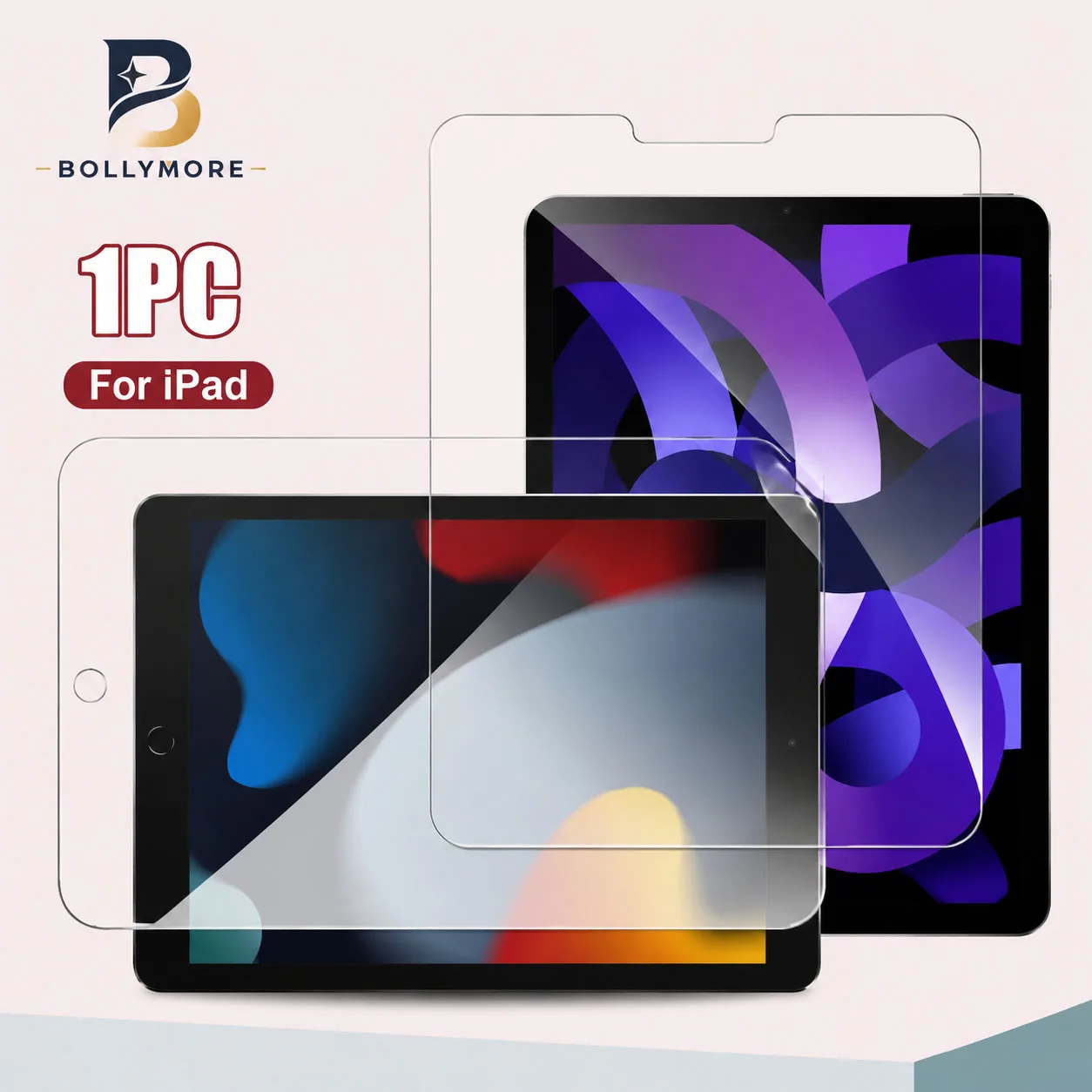 1 Pack Tempered Glass Screen Protector For iPad 10.2 9.7 10. 5 10.9 Pro 11 New iPad 10 9 8 7 6 5 Air 4 3 2 Mini 2020 2021 2022