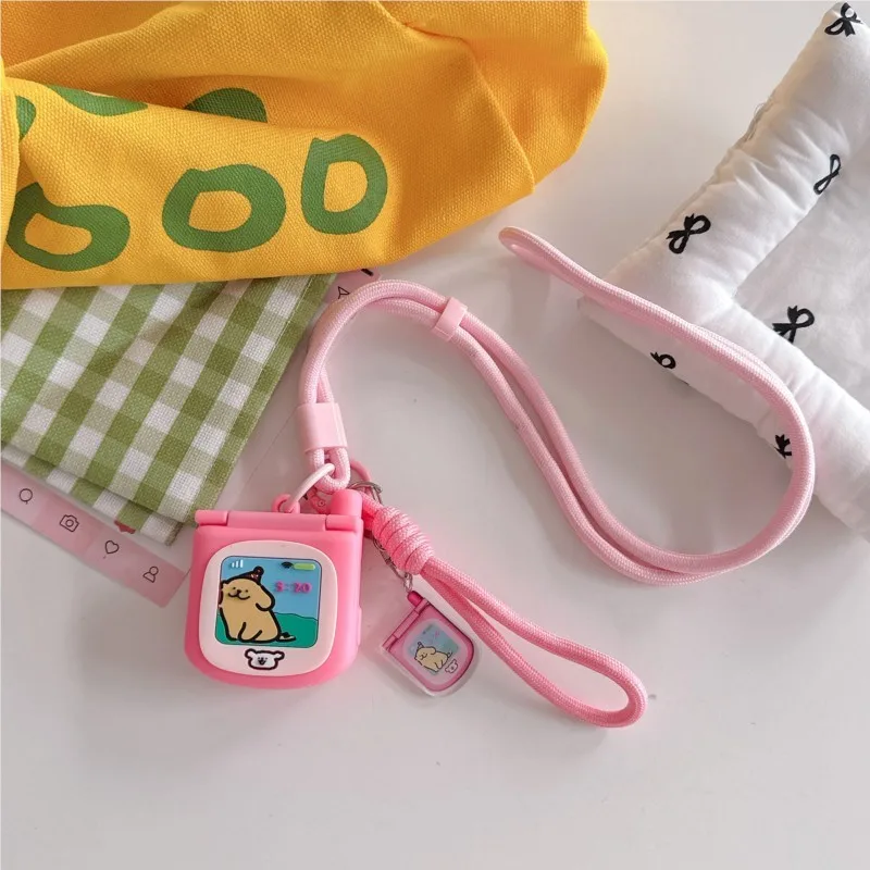 Urocze etui z lusterkiem i smyczą dla dzieci do Apple Watch Sport 1/2/3/4/5/6/7/8/9 generacji S10 S11 Ultra SE 38/45/41/44/42/46/49mm — zdjęcie produktu 3
