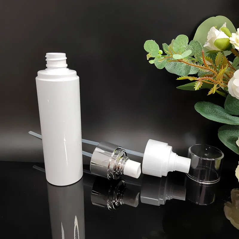 100ml 120ml 130ml 150ml Plastic Spray Bottle Refillable Perfume Portable Empty Container Travel Cosmetic Sprayer Atomizer White