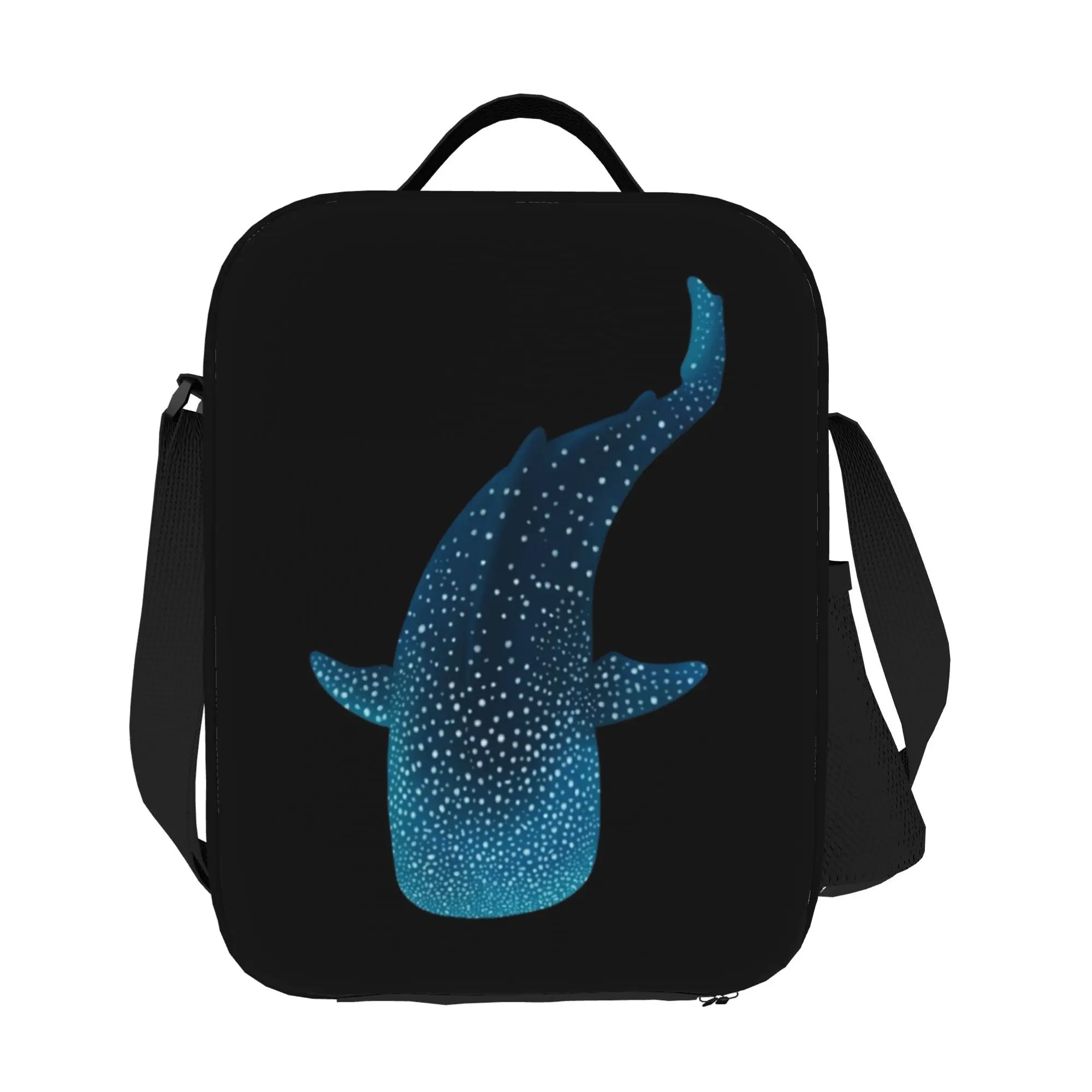 Whale Shark Marine Life Trendy Lunch Bag for Office Work Travel Shopping Commute Everyday Carry Non Food Contact
