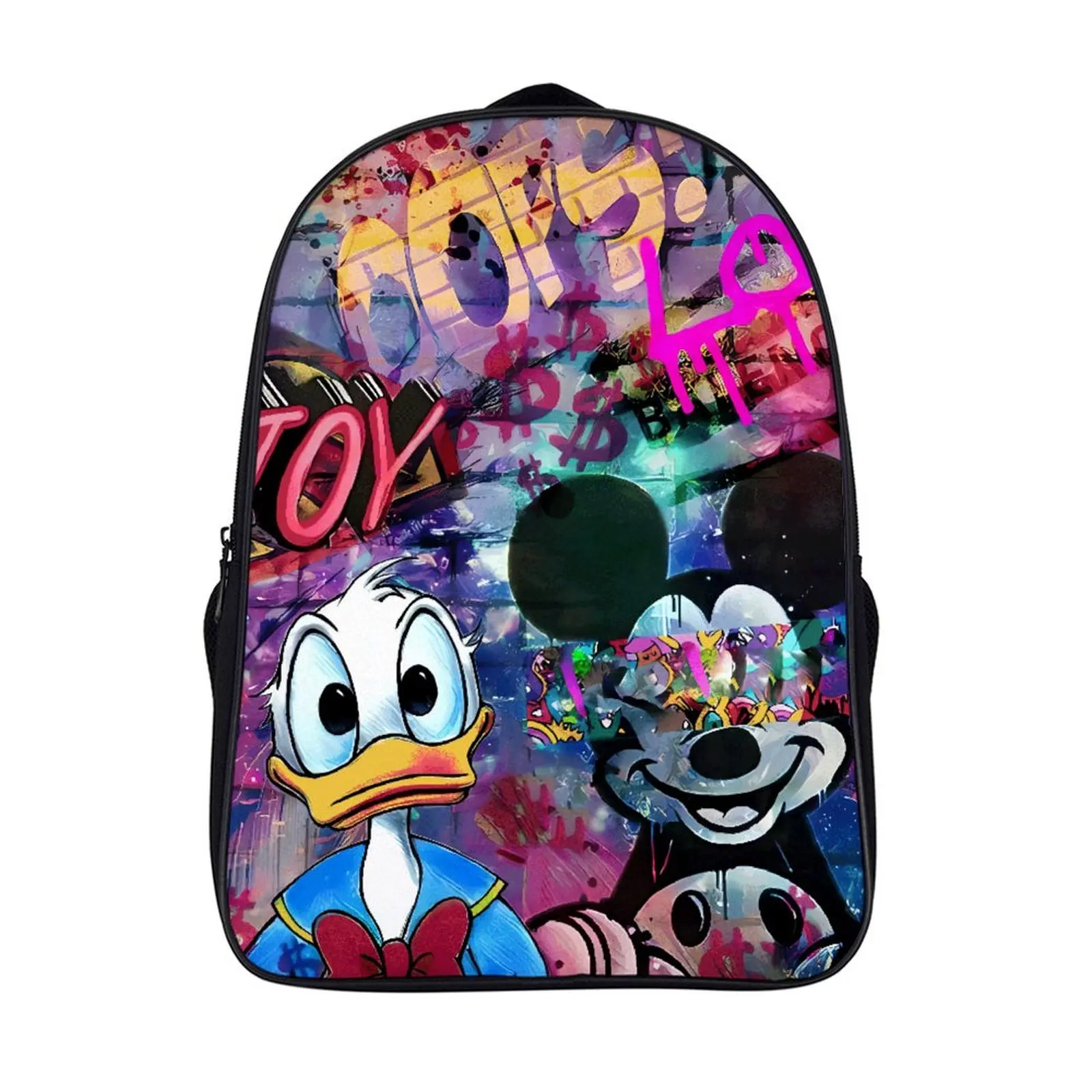 

Fashion Student's Backpack Cartoon Disney Mickey Mouse School Bag 16 Inch 2 Compartment Backpack Student Schoolbag