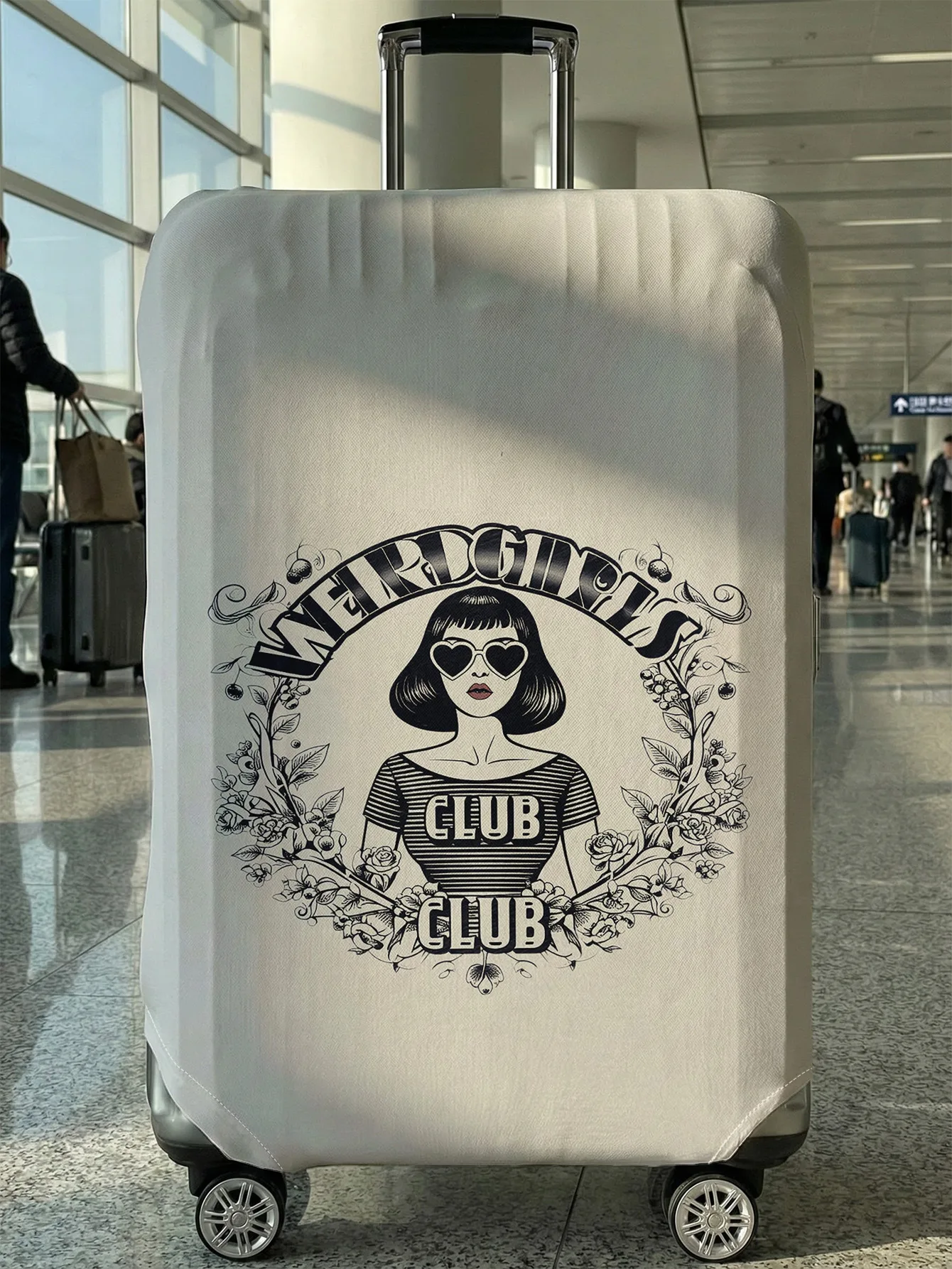 

Винтажный стильный чехол для чемодана с цветочным принтом, подходит для чемоданов 18-32 дюймов, чехол-накладка на ручку чемодана, дорожные аксессуары