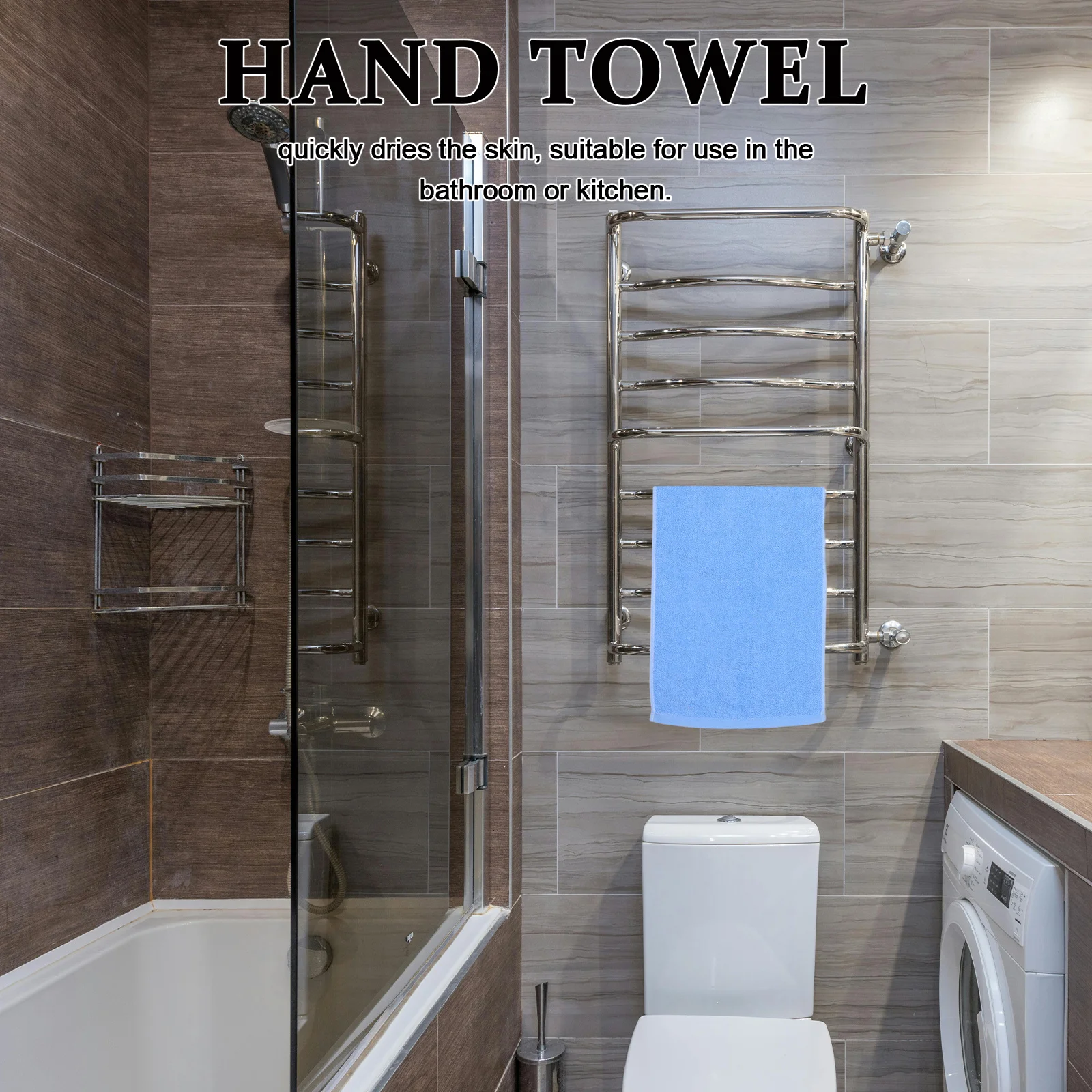 3 szt. bawełnianych ręczników żakardowych, miękkie, chłonne, ultracienkie ręczniki do rąk, do twarzy, do kuchni, łazienki, na siłownię, myjki do twarzy