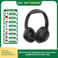QCY H3 ANC Wireless Headphones Bluetooth 5.4 Hi-Res Audio Over Ear Headset 43dB Hybrid Active Noise Cancellation Earphones 60H