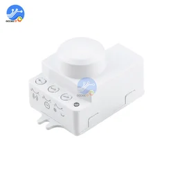 Interruptor de Sensor de Radar de microondas, Sensor de inducción de movimiento del cuerpo humano para interruptores de sensores de luz LED, CA 220V 5,8 GHz