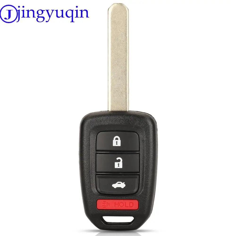 jingyuqin Car Key PCF7961 Chip Remote Key Fob For Honda 2013-2015 CRV 2013-2017 Accord Civic Fit MLBHLIK6-1TA ID47 313.8/433 Mhz