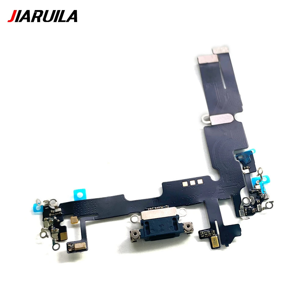 Tested USB Charging Charger Port Flex Cable For iPhone 14 Pro Max 14 Plus Dock Connector With Microphone IC Ribbon Flex Cable