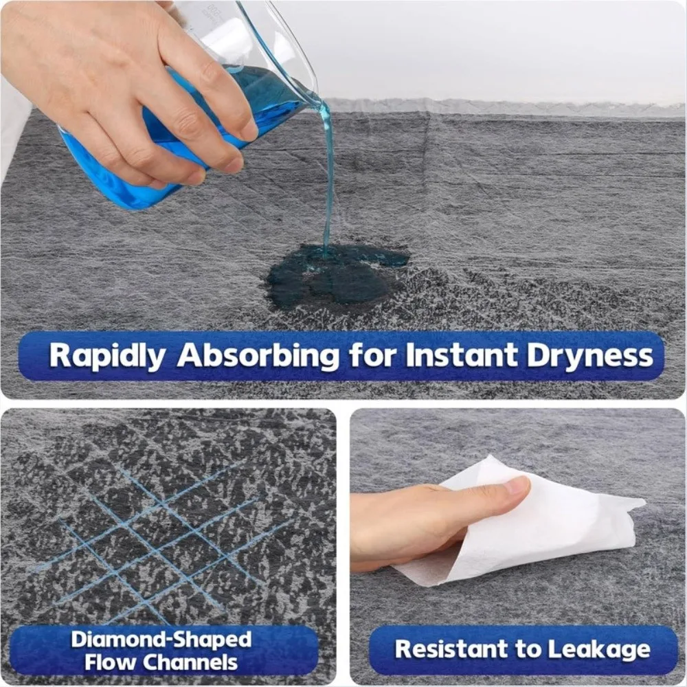 S/M/L/XL الخيزران الفحم الحيوانات الأليفة وسادة سوبر ماصة المتاح مزيل العرق حفاضات الحصير رمادي سميكة الكلب التدريب تبول الوسادة القط #4