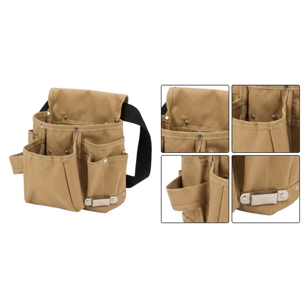Carpenter Waist Pack Oxford for Tool Belt Pouch For Daily Construction Work Thickened Oxford Fabric For Woodworker