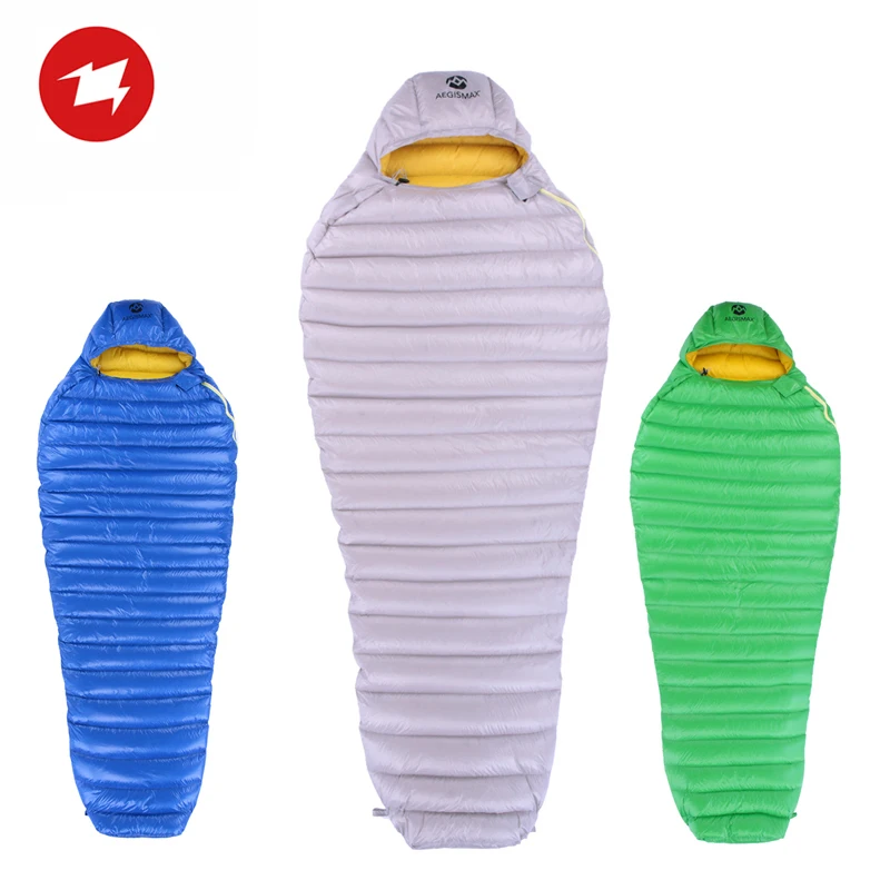 

AEGISMAX LETO Series Outdoor Adult Camping Ultralight Mummy 700FP Ultra Dry Goose Down Spring Autumn Sleeping Bag Lazy Bag