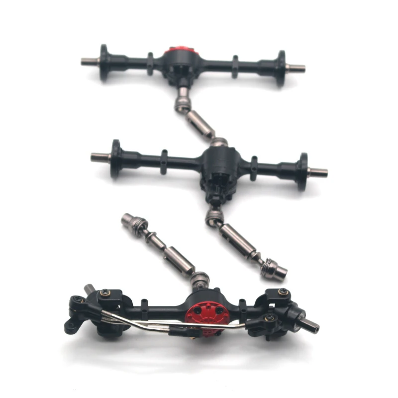 Upgrade Full Metal Front/Rear Bridge Axle Assembled Set For WPL C14/C24 JJRC B14/B24 MN D90 D91 RC Truck RC Car Parts