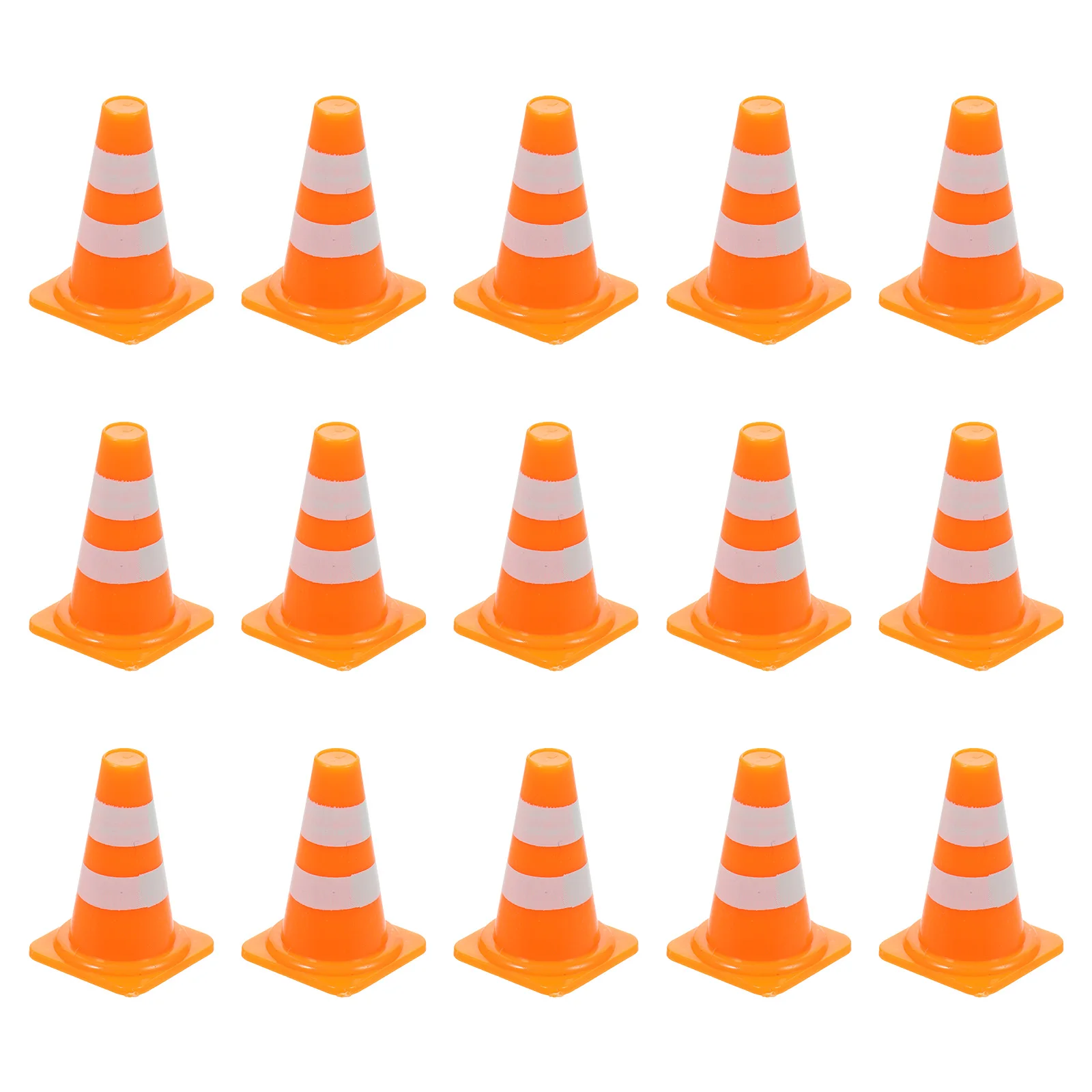 

30/50Pcs Traffic Cognitive Toys Cones Mini Ministure Road Sign Orange Tiny Pylons for Kids Child
