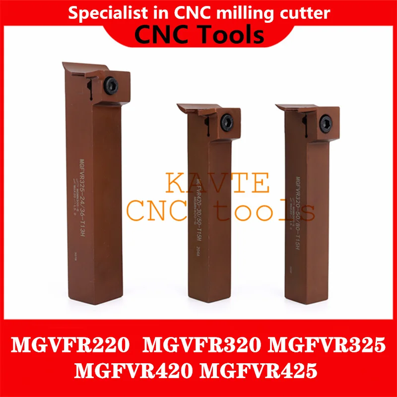 HOT MGFVR 7-shaped face groove cutter MGFVR320/MGFVR325 double head Processing range 24-400 carbide insert MGMN300 slotting tool