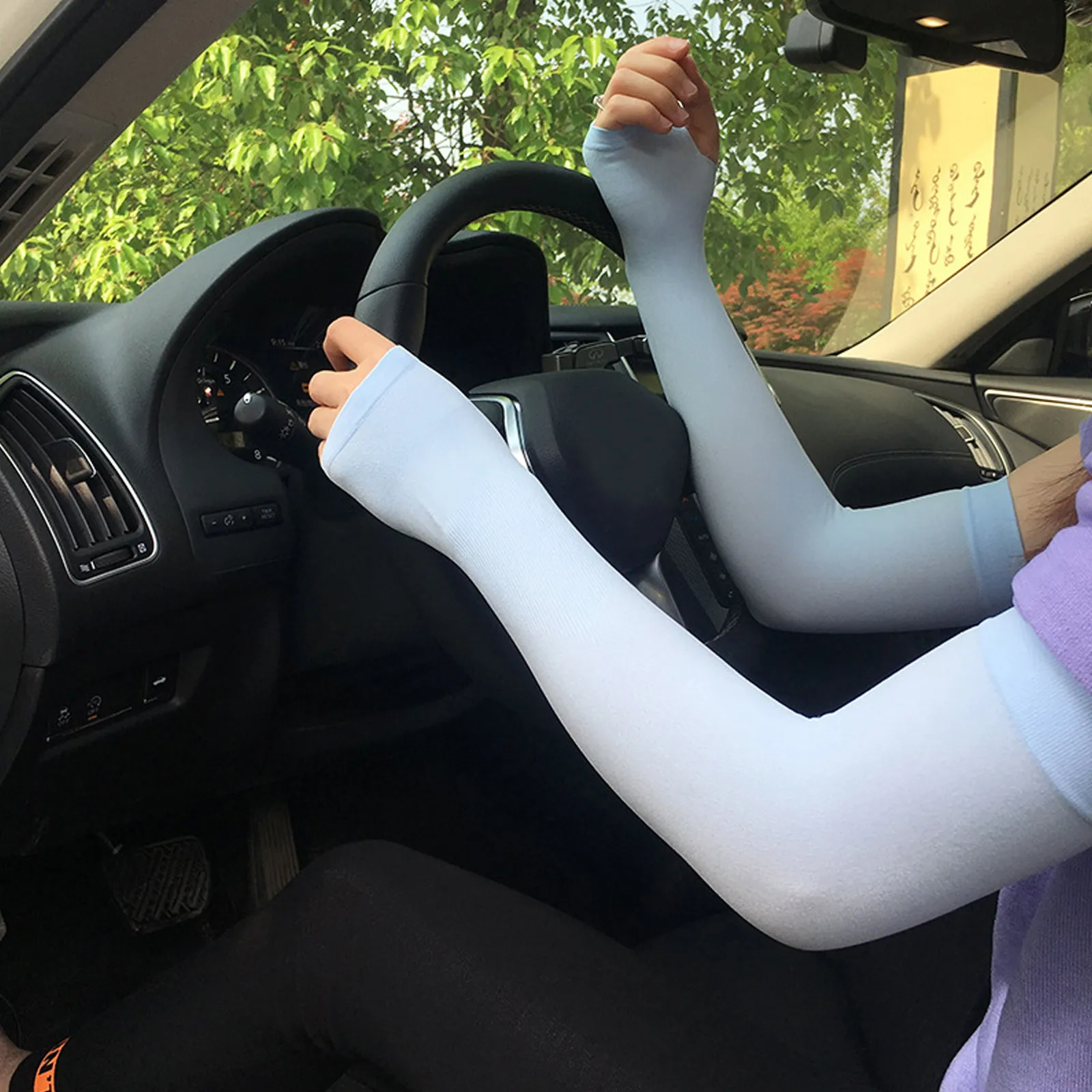 

5Pairs Sun Protection Arm Sleeves Summer Cooling Uv Protection Sleeves for Outdoor Sports Hiking Cycling Driving Basketball