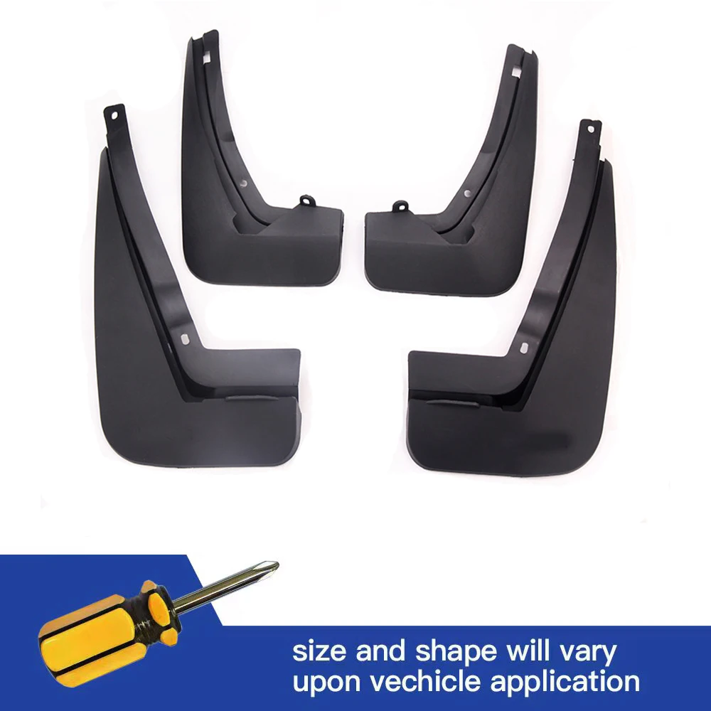 

4Pcs Front & Rear Mud Flaps Splash Guards Mudguards Black For JAGUAR XF X260 R Sport Sportbrake 2016 2017 2018 2019 2020 2021