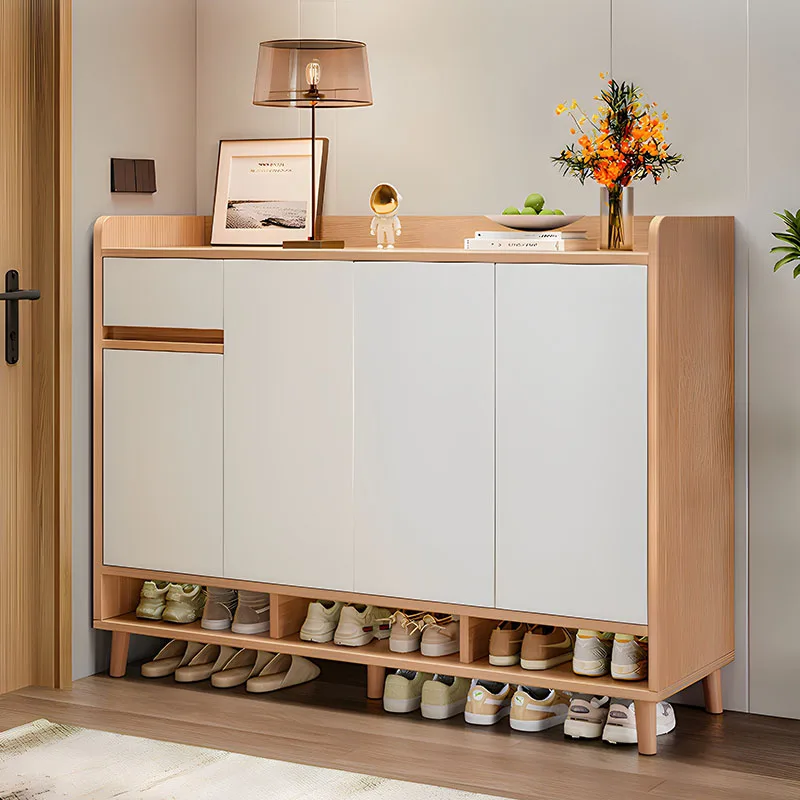 Wooden Organizer Shoe Cabinet Storage Mobile Living Room Luxury Modern Designer Shoe Shelf Slippers Muebles Entrance Furniture