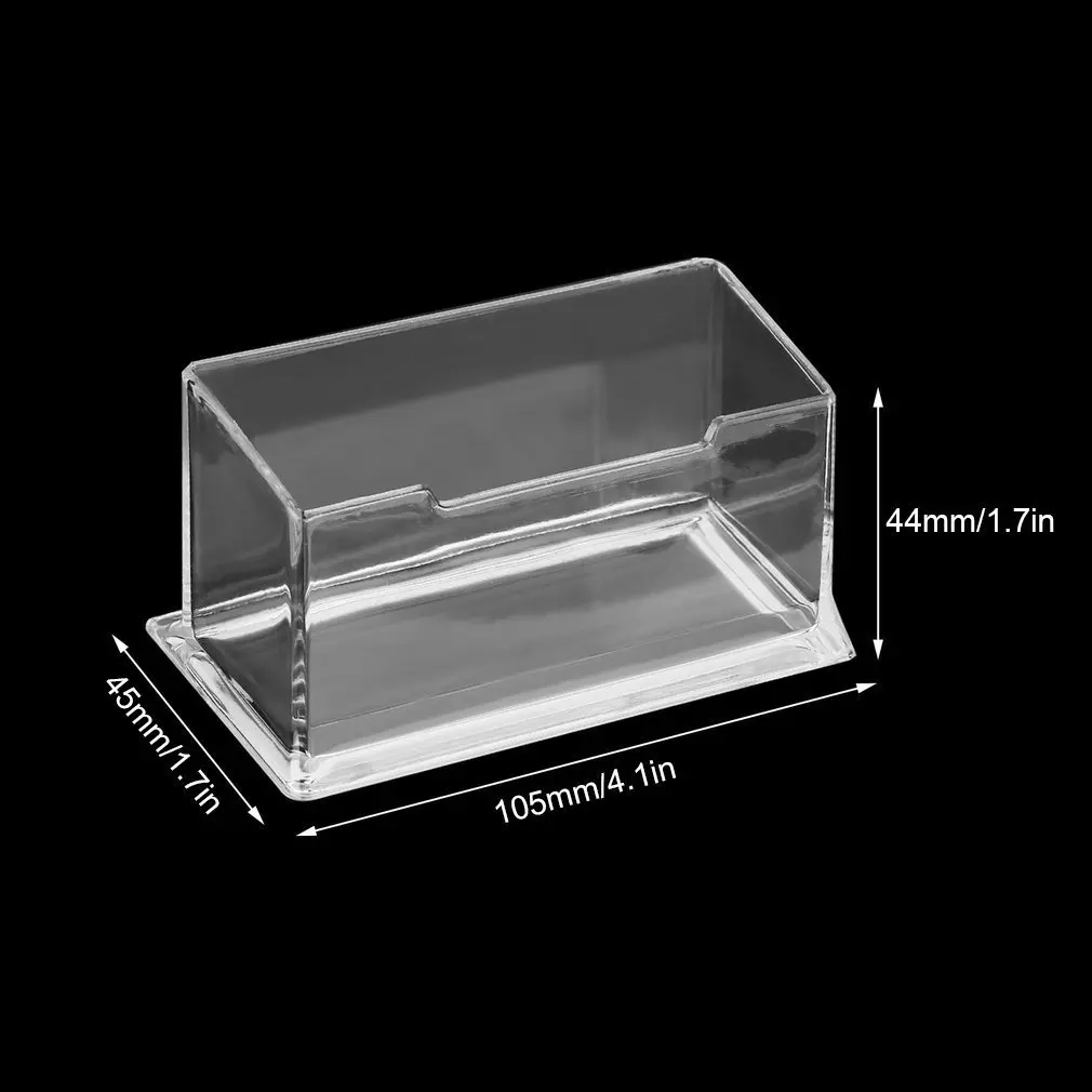 透明なプラスチック製の収納ボックス,ディスプレイスタンド,透明なデスクトップホルダー,カードホルダー,1個