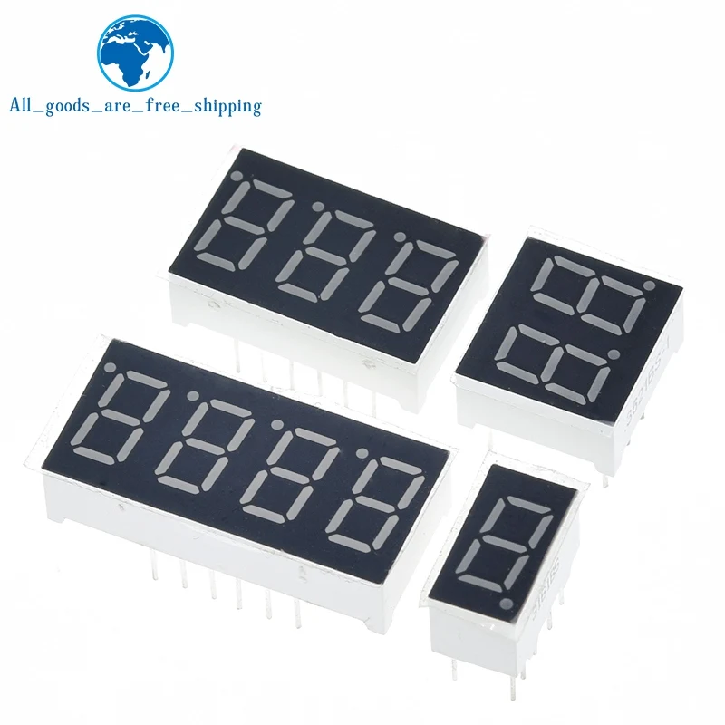 Affichage LED à 7 Segments, Tube Numérique Rouge, Cathode Commune, Anode Numérique, 0.36 Pouces, 1 Bit, 2 Bit, 3 Bit, 4 Bits, 0.36 Pouces, 1 à 10 Pièces