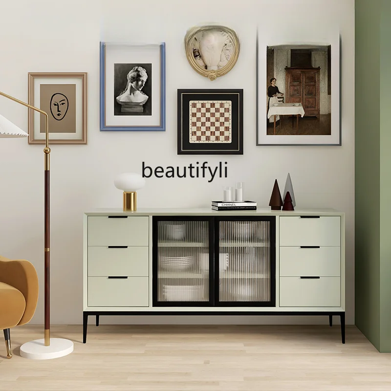 

Italian Sideboard Modern Simple Storage Locker Nordic Kitchen Equipment Sideboard Wall Cabinet