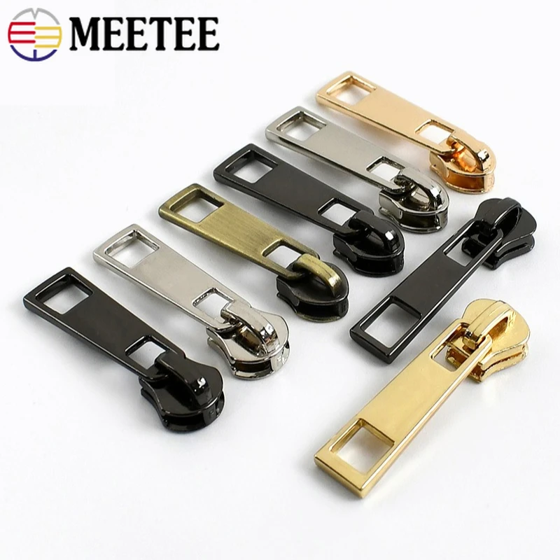 

5/10/20Pcs 3# 5# 8# Clothes Metal Zipper Puller Bag Pocket Zippers Slider Knapsack Backpack Zips Repair DIY Hardware Accessories