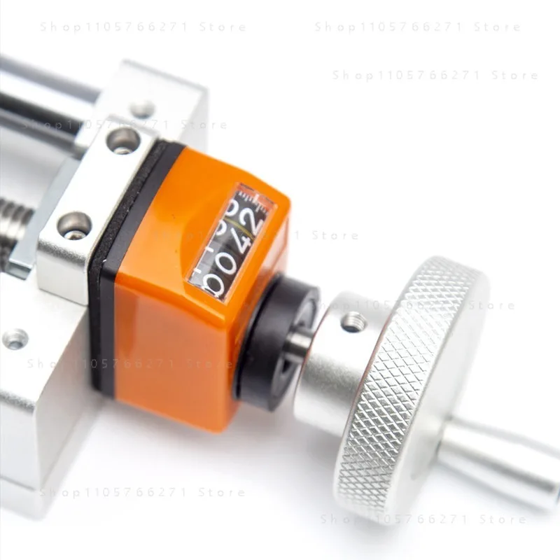 Manual slide module T-screw hand crank digital display XYZ linear fine-tuning cross precision guide