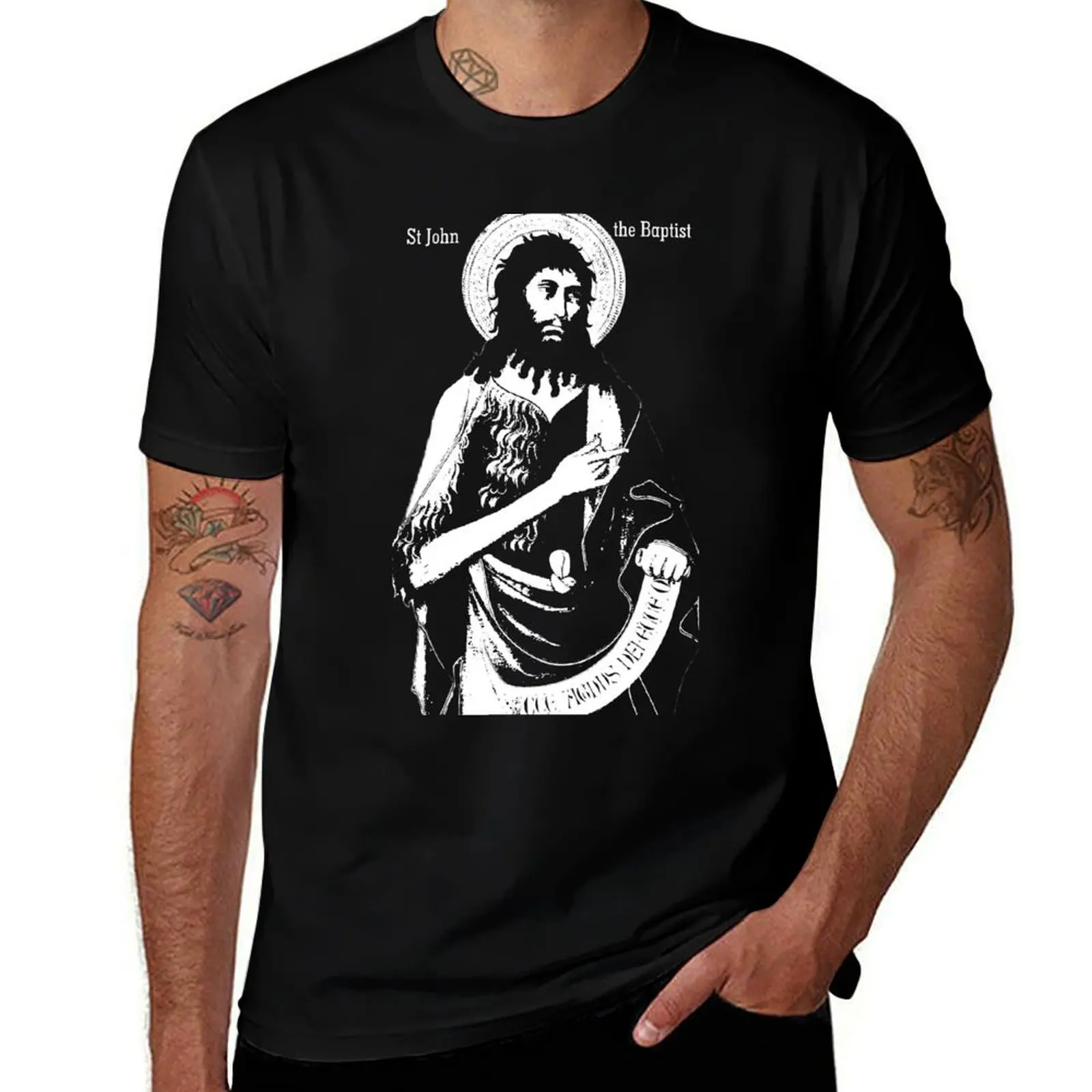 

St John the Baptist T-Shirt man t shirts for men men t shirt cotton 100% T-Shirt