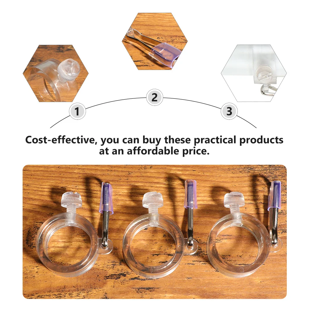 

8 pcs Pole Clips Heavy Duty Flag Fixing Buckles Durable Lightweight Metal Flag Mounting Rings For Outdoor Use Flags Decoration