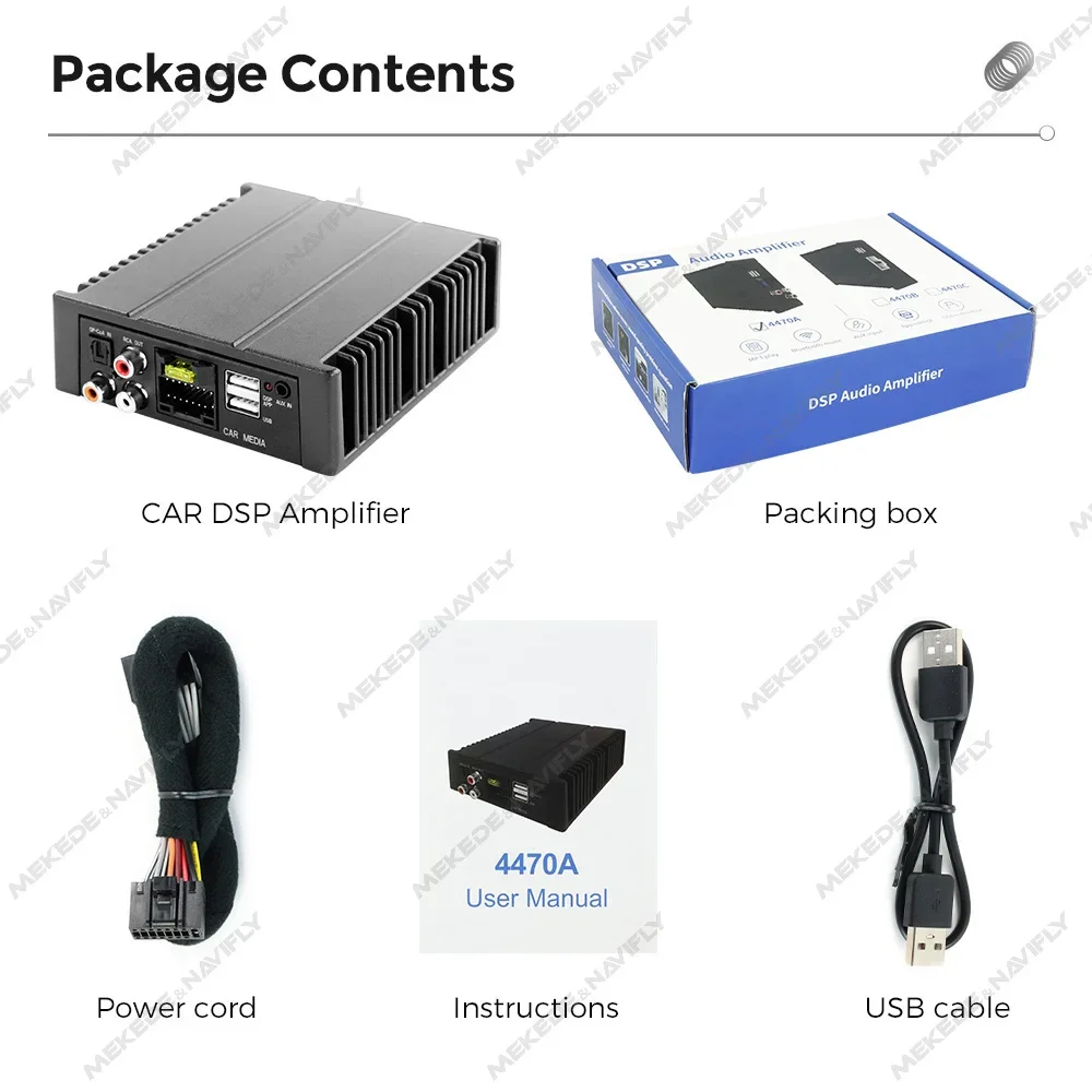 Processore Audio Digitale Per Auto – 4 In 6 Out, Equalizzatore 10 Bande, Amplificatore Di Potenza 60W X 4, Miglioramento Del Suono