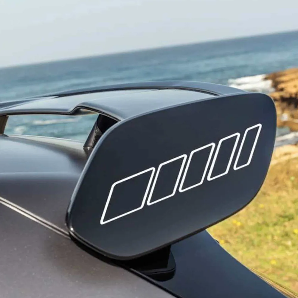 2pcs Car Rear Roof Spoiler Sticker Vinyl Decal For Mercedes Benz AMG W211 W205 W213 W203 W176 W177 A45 S A180 A200 A250 A Class