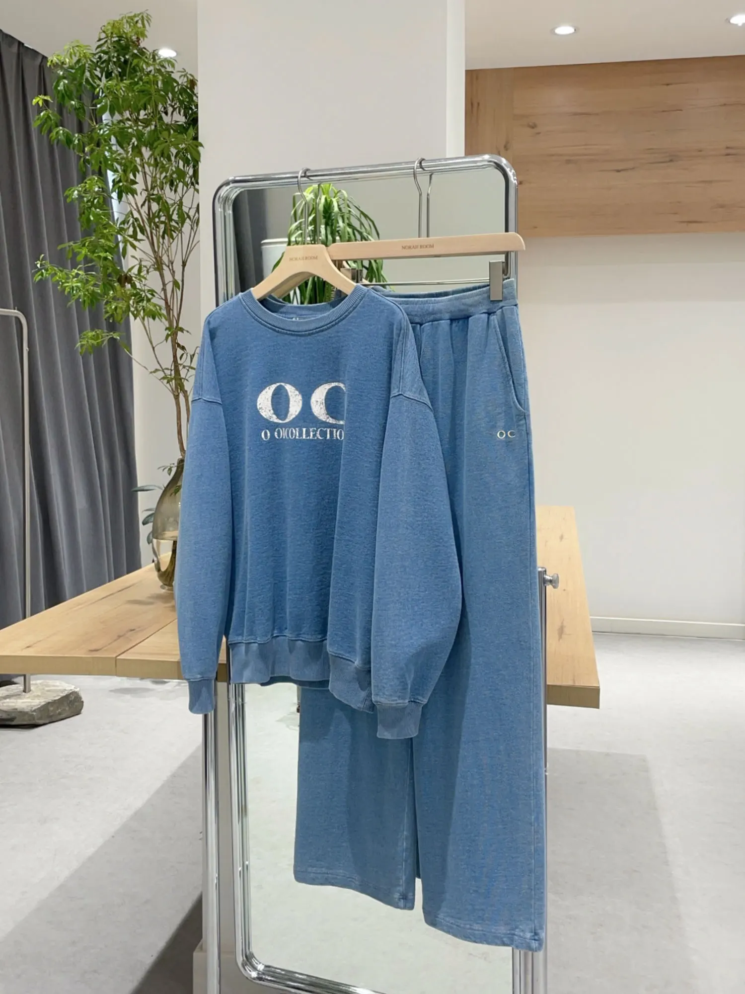 Autentico Noxiao La 2024 Autunno Nuovo Sle American Retro Screen Stampato Felpa con cappuccio Pantaloni True to Size Cotone Lungo Sve rotondo Ne