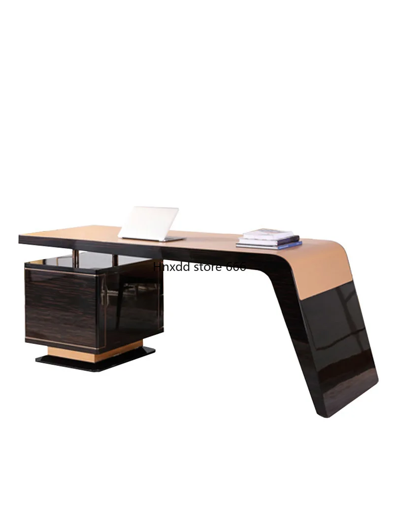 Table Modern simple diagonal foot home president manager table