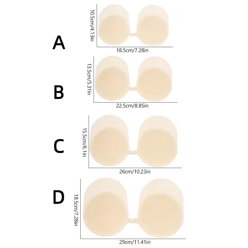Invisible Thin Silicone Anti-Show Nipple Covers Reusable Anti-Sagging Breast Petals Strapless Bra Breast Patch ﻿ image 5