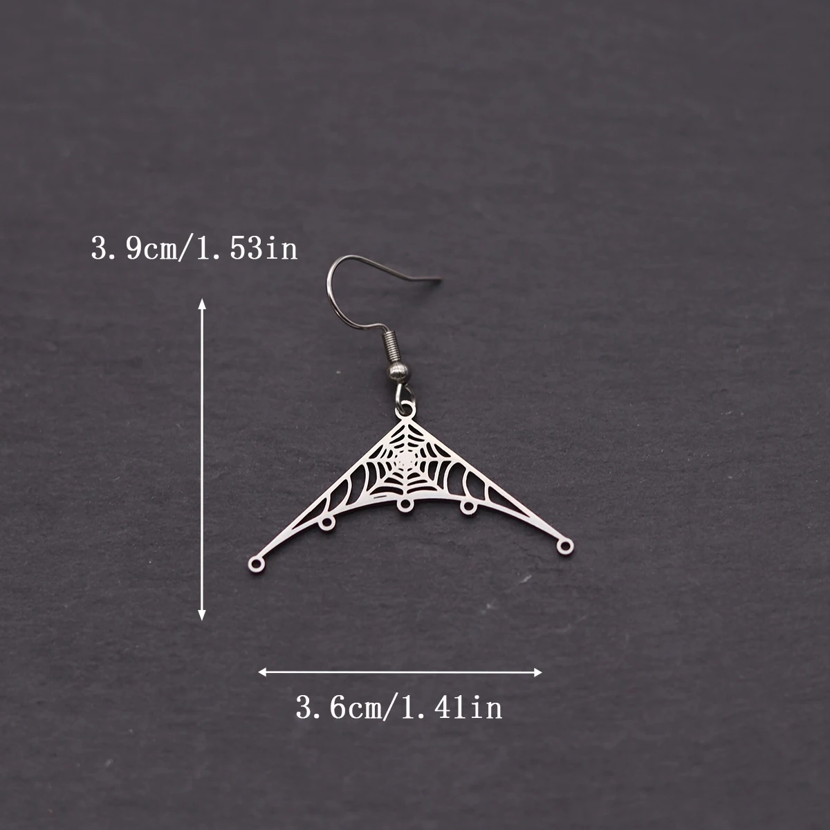 أقراط متدلية على شكل شبكة عنكبوت للهالوين من kinitial للنساء والرجال أقراط متدلية ساحرة ملابس الشارع الشهير إكسسوارات مجوهرات هدية #2