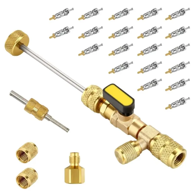 L68A AC Valve Core & Stem Quick Replacement Tool For 1/4 & 5/16