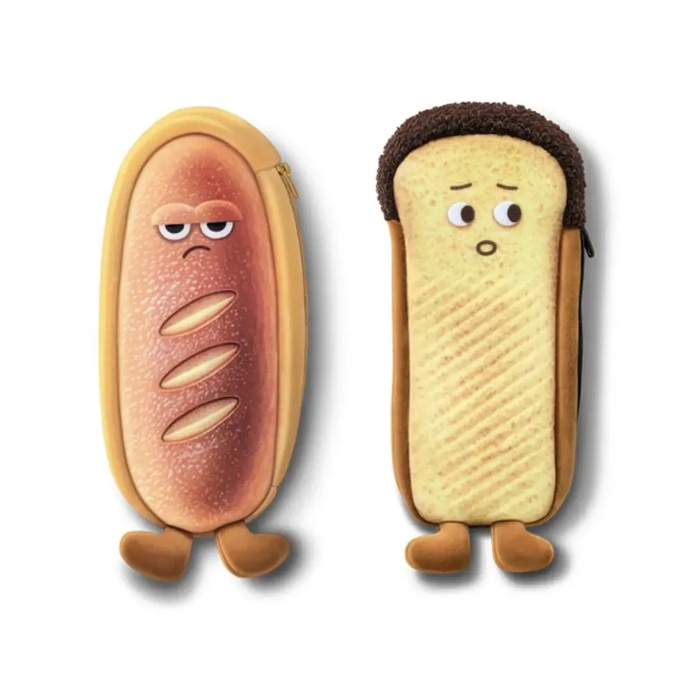 

Cosmetic Bag Bread Bread Toast Pencil Case Large Capacity Bread Pen Box Cute Kawaii Pen Pouch School Office Supplies