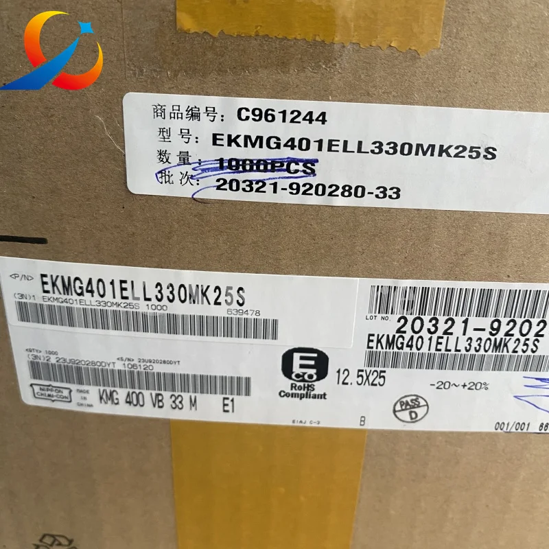10PCS KMG 400V33UF Volume 12.5X25MM EKMG401ELL330MK25S NCC Electrolytic Capacitors  33UF 400V NEW