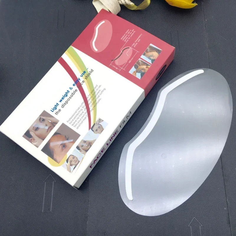 

100pcs Disposable Hair Salon Hairspray Masks Cutting Coloring Face Protecting Barber Supplies Transparent Plastic Face Shield