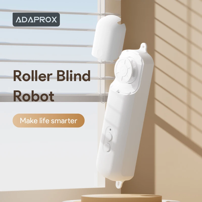 Tuya Roller Blind Robot قابل لإعادة الشحن ستارة أوتوماتيكية مزودة بمحرك فتاحة مصراع تدعم Alexa Google Assistant Siri التحكم الصوتي
