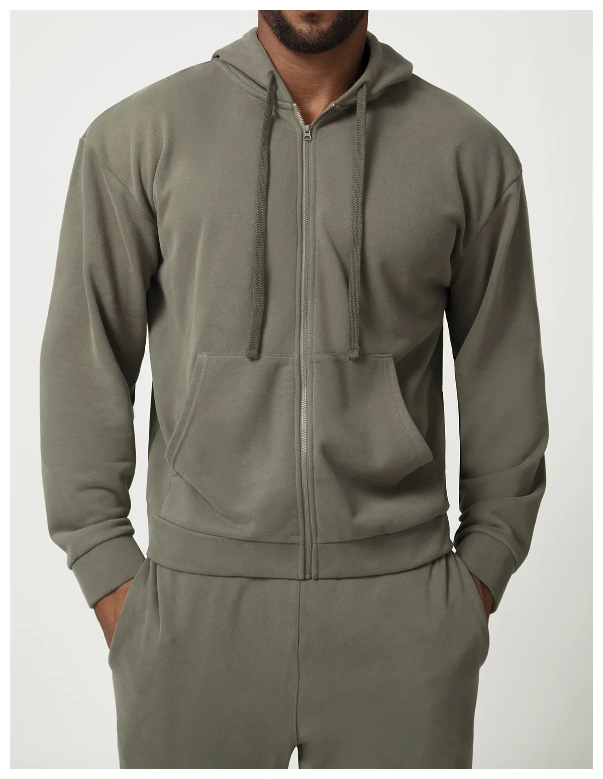 Cardigan à fermeture éclair pour homme, pull à capuche, veste de sport, veste de fitness Citywalk, veste de sport, sports de loisirs, viseur à la maison