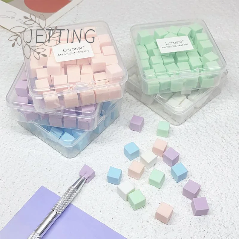 حار 50 قطعة مربع صغير مسمار الإسفنج مسحوق نفخة مسمار الفن هلام البولندية أداة ماكياج التجميل مبرد أظافر كتلة ل مانيكير اكسسوارات