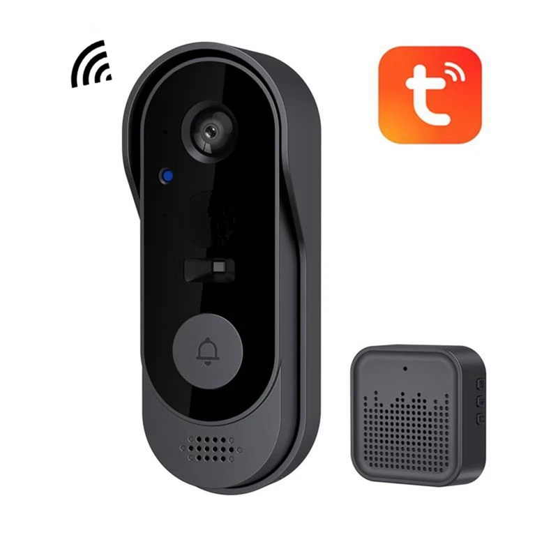 Wifi Doorbell Camera   With Night Vision Motion Detection And Remote Video Call  For Home Apartment  Door Peephole Viewer