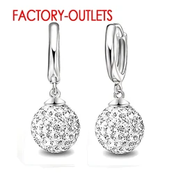 Amazing Discount 925 Sterling Silver Earrings For Women High Quality Fashion Jewelry Bridal Earrings Super Nice Korean Earrings