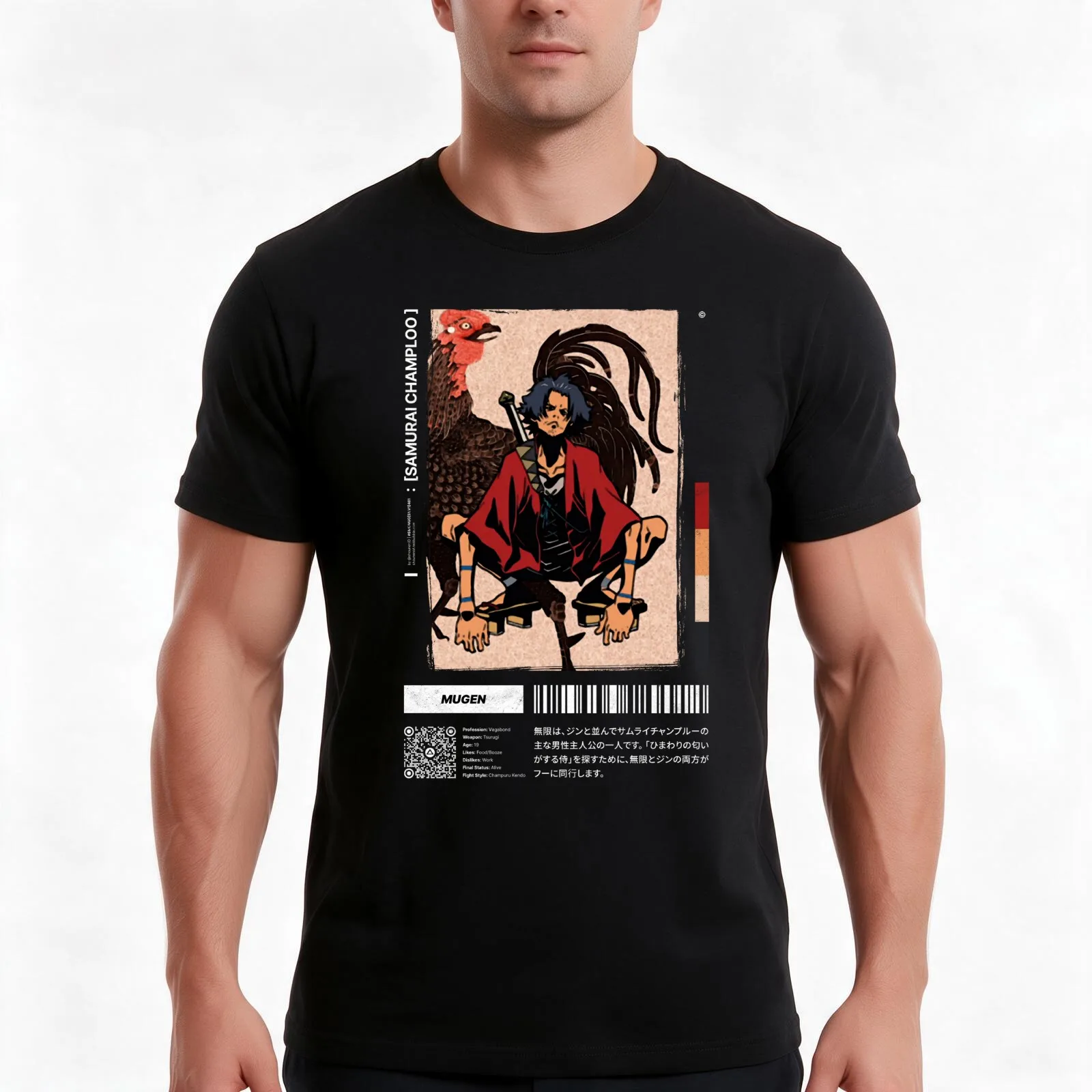 Mugen | #SMCMUG[S1.V1]461 | T-Shirt Summer Casual Cotton Tee, Unisex Men Women
