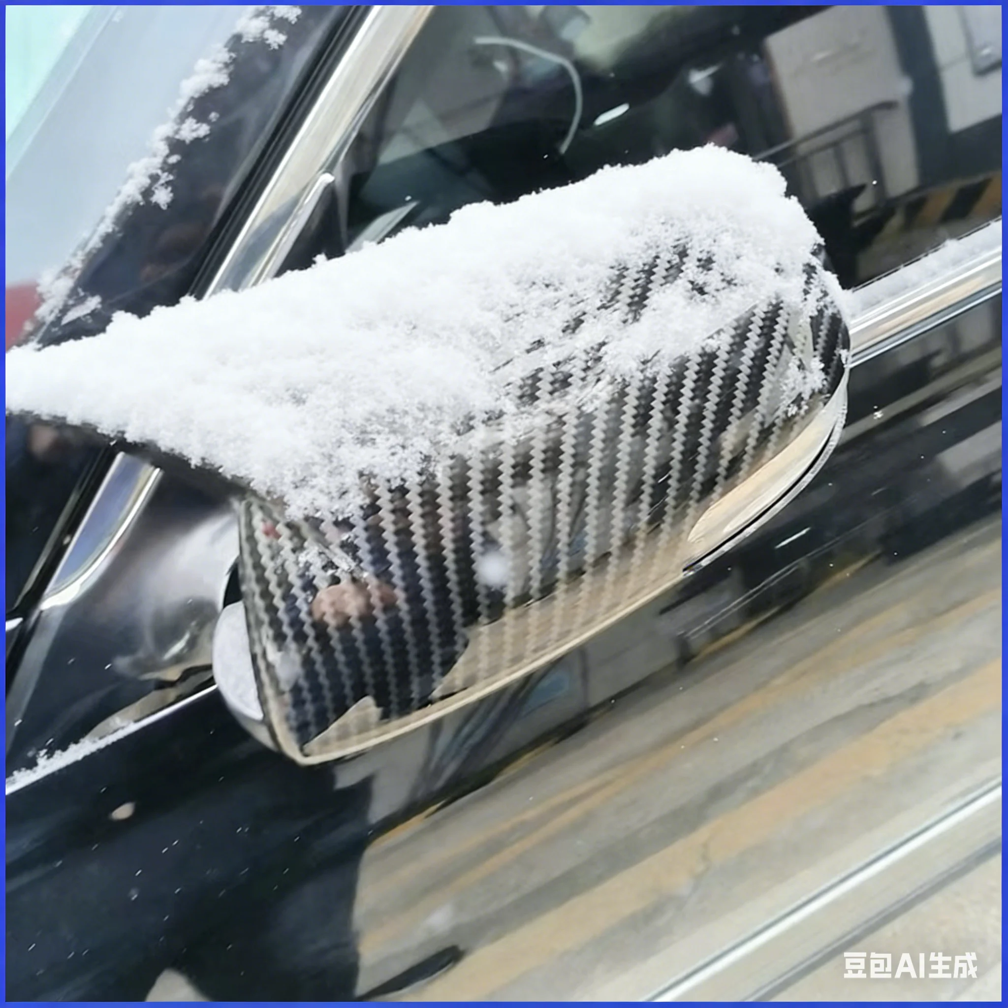 

Car Styling For Toyota Corolla 2009-2013 Rearview Mirror Cover Caps Shell With OX Horn Trim Decorative Auto Accessories