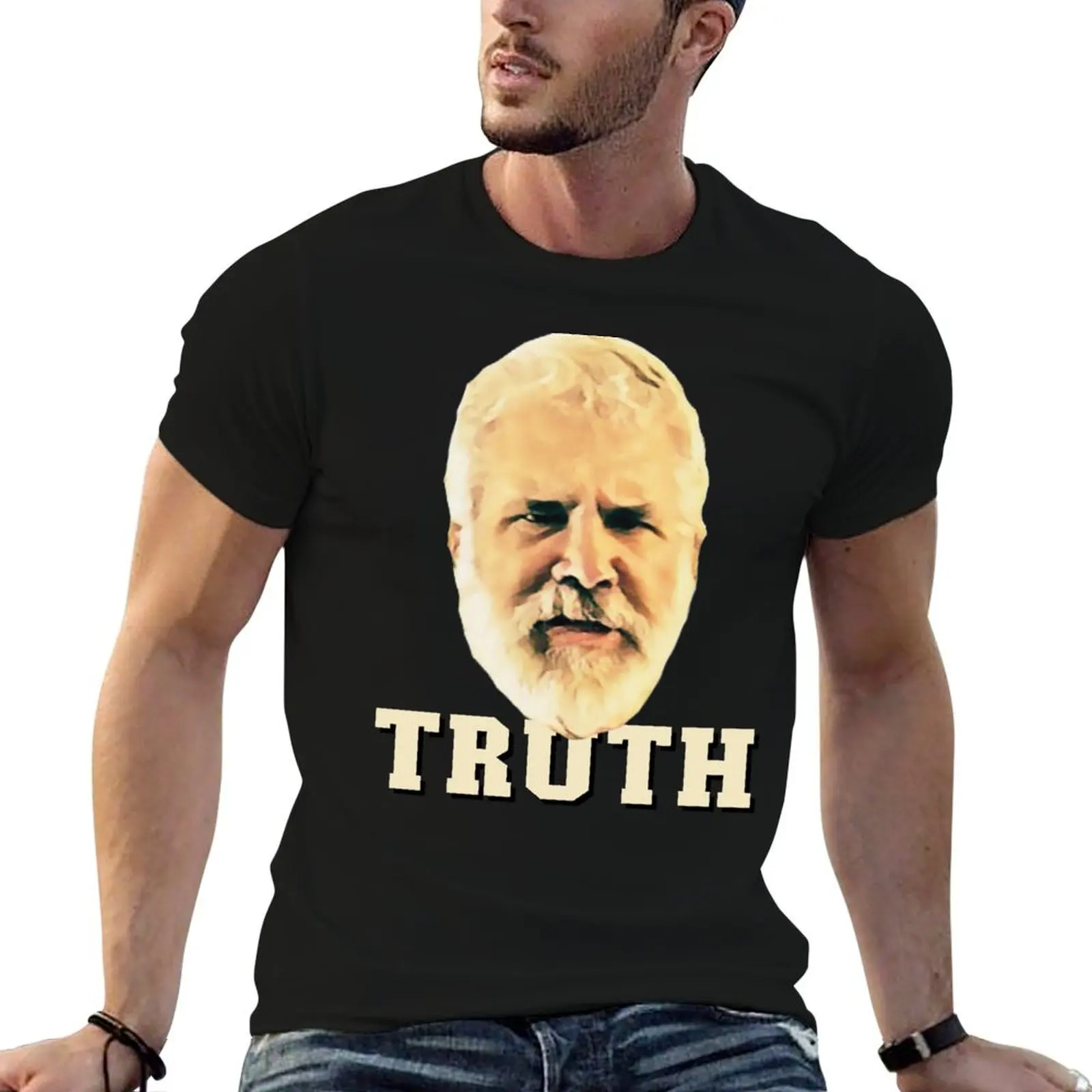 Dr. Robert Malone Truth T-Shirt noir coton t-shirt uni pour homme paquet homme t-shirt graphique homme t-shirts coton T-Shirt