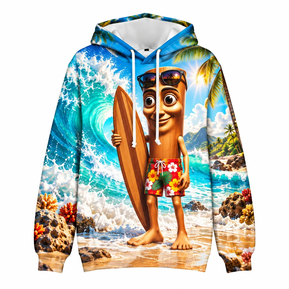 Trung Trung Sahur Christmas Hoodie For Men 3D Printed Pullover Hoodie Neon City Desert Forest And Space Scenes Hooded Sweatshirt