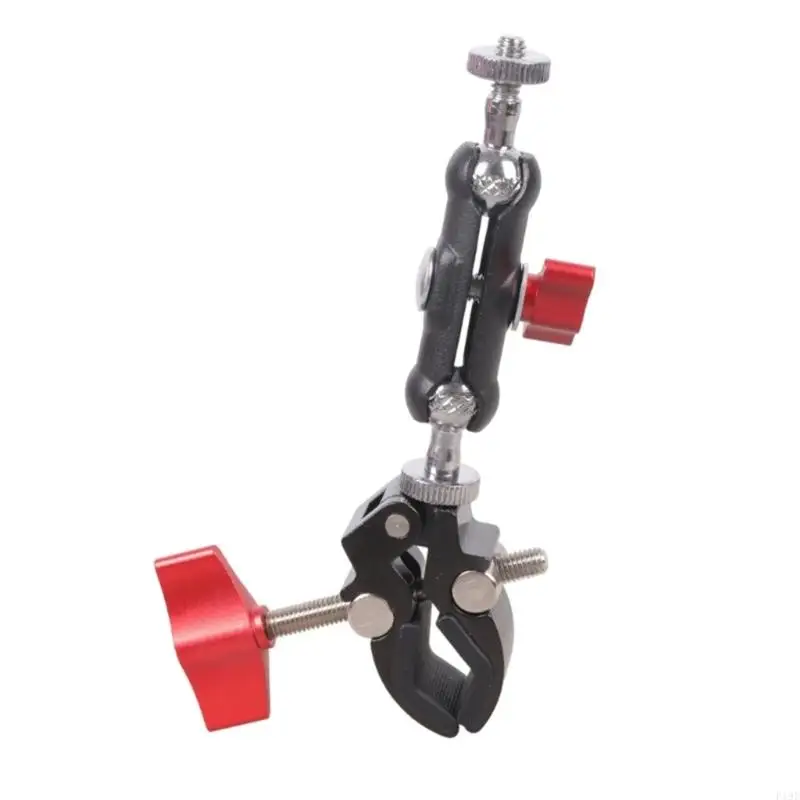 360 Degree Rotatable Metal Microphones Stand Clip Adjustable For Studio Recording And Live Streaming F19E